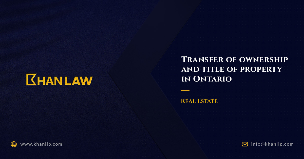 Transfer Of Title And Ownership